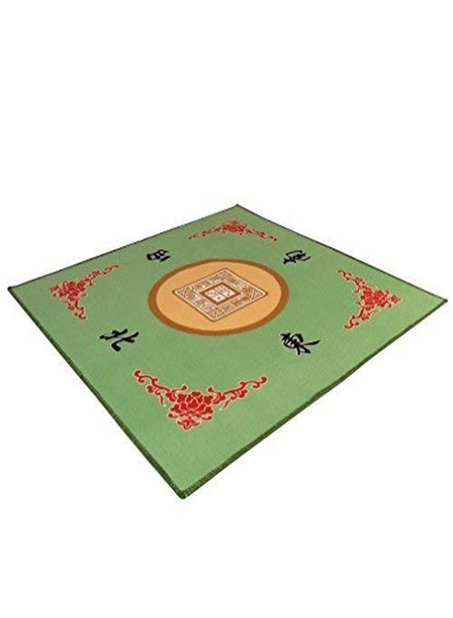 TJ Global Universal Mahjong/Paigow/Card/Game Table Cover 31.5" x 31.5" (80cm x 80cm) (Green) - Image 1